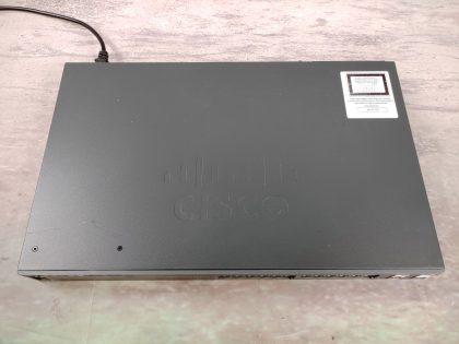 but working as it should. May have minor scratches/scuffs from normal use. **NO POWER CORD INCLUDED**Item Specifics: MPN : WS-C2960X-24TS-LUPC : N/AType : Ethernet SwitchForm Factor : Rack-MountableBrand : CiscoModel : WS-C2960X-24TS-LNetwork Connectivity : Wired-Ethernet (RJ-45)Number of LAN Ports : 24Ethernet Technology : Gigabit Ethernet (1000-Mbit/s) - 2