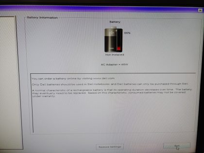 **CRACKED LCD** Used an external monitor to get BIOS pictures. Tested and Working as it should. Boots to the BIOs. May have a few minor cosmetic scratches/scuffs. For your help
