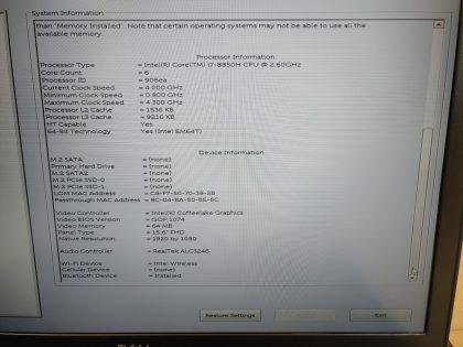 Tested and Working as it should. Boots to the BIOs. May have a few minor cosmetic scratches/scuffs. For your help