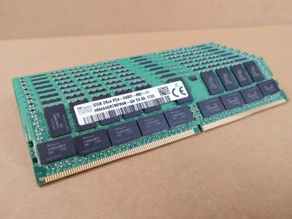 LOT of 10 - Excellent condition! Tested and Pulled from a working environment!Item Specifics: MPN : HMA84GR7MFR4N-UHUPC : N/AType : ECC MemoryForm Factor : RDIMMBrand : SK HynixNumber of Pins : 240Bus Speed : PC4-19200 (DDR4-2400)Number of Modules : 10Capacity per Module : 32GBModel : HMA84GR7MFR4N-UHMemory Features : ECC Memory