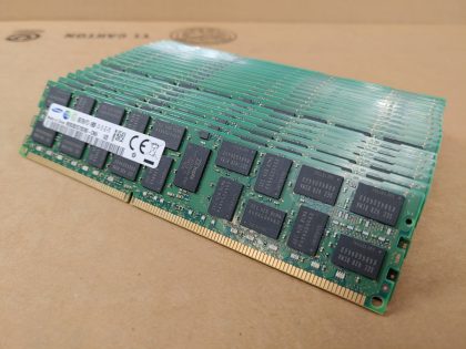 LOT of 21 - Excellent Condition! Tested and pulled from a working environment! **NOT DESKTOP MEMORY**Item Specifics: MPN : M393B2G70DB0-CMAUPC : N/AType : Server MemoryForm Factor : RDIMMBrand : SamsungModel : M393B2G70DB0-CMABus Speed : PC3-14900RNumber of Modules : 21Capacity per Module : 16GBNumber of Pins : 240Memory Features : ECC Memory