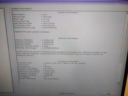 Tested and Working as it should. Boots to the BIOs. May have a few minor cosmetic scratches/scuffs. For your help