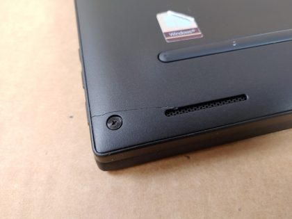 The is a small cosmetic crack in the bottom plate by the screw (View image 9). The touchpad has a little wear. Tested and Working as it should. Boots to the BIOs. May have a few minor cosmetic scratches/scuffs. For your help