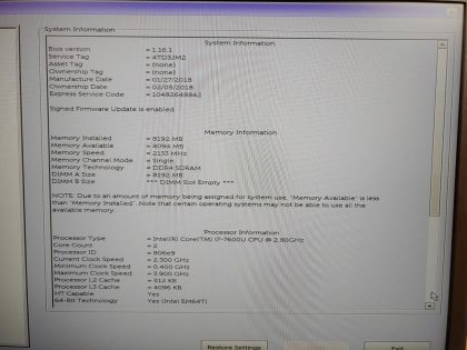 we have added actual images to this listing of the Dell Latitude you would receive. **NO POWER ADAPTER / NO SSD or HDD/ NO OS/ NO BATTERY INSTALLED**Item Specifics: MPN : Latitude 7480UPC : N/AType : LaptopBrand : DellProduct Line : LatitudeModel : Latitude 7480Operating System : N/AScreen Size : 14-inch FHDProcessor Type : Intel Core i7-7600U 7th GenProcessor Speed : 2.80GHzGraphics Processing Type : Intel(R) Kabylake GraphicsMemory : 8GBHard Drive Capacity : N/A - 4