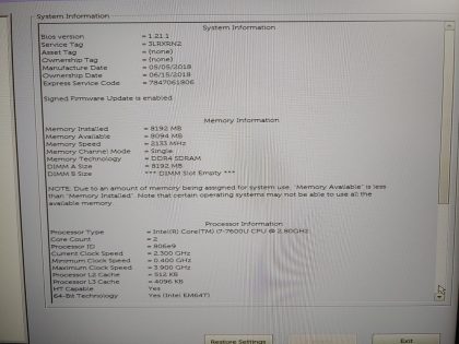 we have added actual images to this listing of the Dell Latitude you would receive. **NO POWER ADAPTER / NO SSD or HDD/ NO OS/ NO BATTERY INSTALLED**Item Specifics: MPN : Latitude 7480UPC : N/AType : LaptopBrand : DellProduct Line : LatitudeModel : Latitude 7480Operating System : N/AScreen Size : 14-inch FHDProcessor Type : Intel Core i7-7600U 7th GenProcessor Speed : 2.80GHzGraphics Processing Type : Intel(R) Kabylake GraphicsMemory : 8GBHard Drive Capacity : N/A - 4