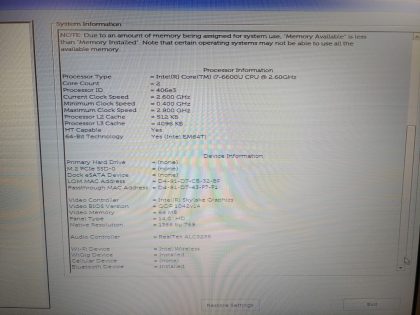 There is a small pressure mark in the middle of the LCD