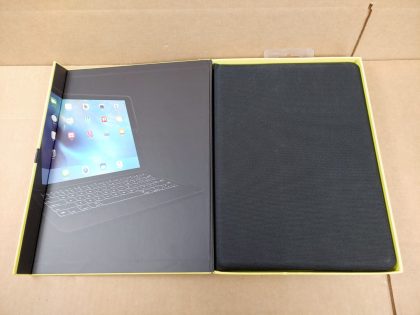 Good Condition! Tested and working! Item Specifics: MPN : Y-B0007UPC : 097855119391Type : Wireless KeyboardBrand : LogitechModel : Y-B0007Compatible Brand : AppleCompatible Product Line : iPad ProTo Fit : 1st Gen and 2nd GenMaterial : CanvasColor : Black - 4