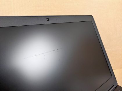 **NO OS** There is a small crack in the corner of the bottom plate (View image 8). There is a wear line on the screen from the keyboard (View image 9). Boots to the BIOs. Screen is in fair condition! May have a few minor cosmetic scratches/scuffs. **NO POWER ADAPTER INCLUDED**  For your help
