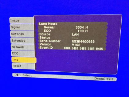 HDMI StandardLamp Hours : 3304HColor : WhiteContrast Ratio : 10000:1Image Brightness : 3500 ANSI LumensType : Projector - 3