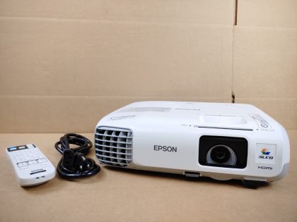 Good condition! Great picture! Tested and pulled from a working environment. There may be some minor scratches/scuffs from normal use. Whats shown in the pictures is what you will receive. **POWER CORD & REMOTE INCLUDED**  ***NO AA-BATTERYS INCLUDED For remote***Item Specifics: MPN : H583AUPC : N/ABrand : EpsonModel : PowerLite 965 (H583A)Display Technology : Tri-LCDImage Aspect Ratio : 4:3Native Resolution : 1024x768Video Inputs : USB