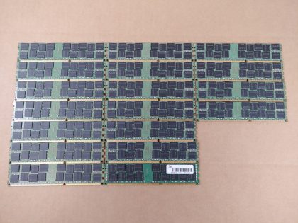 LOT of 18 - Excellent Condition! Tested and Pulled from a working environment!Item Specifics: MPN : M393B2G70QH0-YH9Q8UPC : N/AType : Server MemoryForm Factor : DIMMBrand : SamsungNumber of Pins : 240Bus Speed : PC3L-10600R (DDR3-1333)Number of Modules : 18Capacity per Module : 16GBModel : M393B2G70QH0-YH9Q8Memory Features : ECC Memory