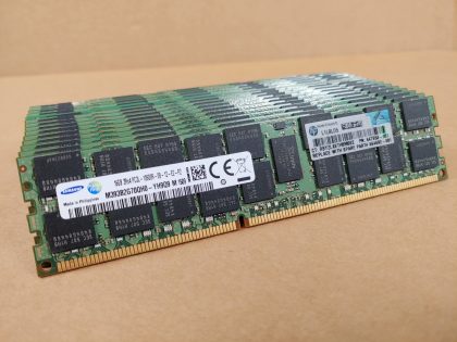 LOT of 18 - Excellent Condition! Tested and Pulled from a working environment!Item Specifics: MPN : M393B2G70QH0-YH9Q8UPC : N/AType : Server MemoryForm Factor : DIMMBrand : SamsungNumber of Pins : 240Bus Speed : PC3L-10600R (DDR3-1333)Number of Modules : 18Capacity per Module : 16GBModel : M393B2G70QH0-YH9Q8Memory Features : ECC Memory
