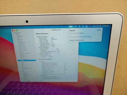 we have added actual images to this listing of the Apple MacBook Air you would receive. Clean install of 11.7 (Big Sur) Operating system. May have some minor scratches/dents/scuffs. OSX Default Password: 123456. [ What is included: Apple MacBook Air + Power Cord + 30-Day Warranty Included ]Item Specifics: MPN : MJVE2LL/AUPC : N/ABrand : AppleProduct Family : MacBook AirRelease Year : Early 2015Screen Size : 13.3-inchProcessor Type : Intel Core i5Processor Speed : 1.6GHz Dual-CoreMemory : 8GB 1600MHz DDR3Storage : 256GB Flash SSDOperating System : 11.7 OS X Big SurColor : SilverType : Laptop - 4