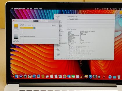 Power charge port not working. Screen has a few small black lines on the left side of the screen. Operating system is not installed