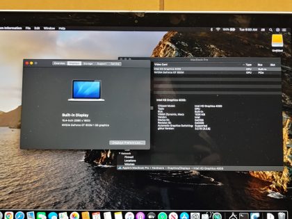 Item Specifics: MPN : Apple Macbook Pro 15 2013UPC : NABrand : AppleProduct Family : Macbook ProRelease Year : 2013Screen Size : 15 inProcessor Type : Intel Core i7Processor Speed : 2.70 GhzMemory : 16 GBStorage : 128 GBOperating System : NoneType : LaptopStorage Type : SSD (Solid State Drive) - 9