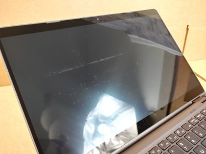 The palmrest and keyboard have wear (View image 5). The screen also has wear from the keyboard (View image 10). SD Card blank is missing. Fully Tested & 100% Functional ready to use out of the box