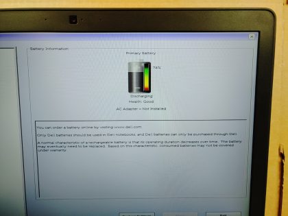 STILL INSIDE LAPTOP). There is 2 cosmetic scratches on the screen (View image 8). Overall laptops in good condition! Boots to the BIOs. May have a few minor cosmetic scratches/scuffs. **NO POWER ADAPTER INCLUDED**  For your help