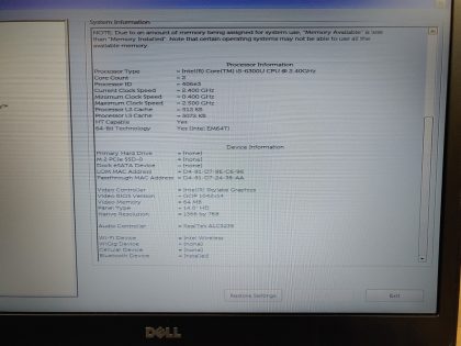 we have added actual images to this listing of the Dell Latitude you would receive.Item Specifics: MPN : Latitude E7470UPC : N/AType : LaptopBrand : DellProduct Line : LatitudeModel : Latitude E7470Operating System : N/AScreen Size : 14-inch FHDProcessor Type : Intel Core i5-6300U 6th GenProcessor Speed : 2.40GHzGraphics Processing Type : Intel(R) Skylake GraphicsMemory : 8GBHard Drive Capacity : N/A - 4