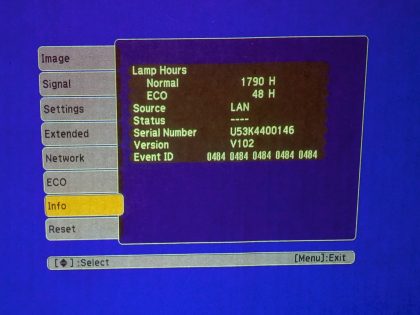 HDMI StandardLamp Hours : 1790HColor : WhiteContrast Ratio : 10