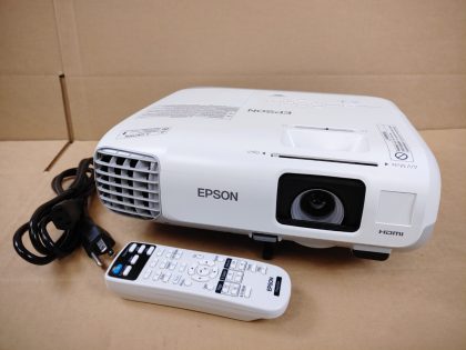 Good condition! Great picture! Tested and pulled from a working environment. There may be some minor scratches/scuffs from normal use. Whats shown in the pictures is what you will receive. **POWER CORD & REMOTE INCLUDED**  ***NO AA-BATTERYS INCLUDED For remote***Item Specifics: MPN : PowerLite 965UPC : N/ABrand : EpsonModel : PowerLite 965 / H583ADisplay Technology : Tri-LCDImage Aspect Ratio : 4:3Native Resolution : 1024x768Video Inputs : USB