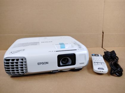 Good condition! Great picture! Tested and pulled from a working environment. There may be some minor scratches/scuffs from normal use. Whats shown in the pictures is what you will receive. **POWER CORD & REMOTE INCLUDED**  ***NO AA-BATTERYS INCLUDED For remote***Item Specifics: MPN : H583AUPC : N/ABrand : EpsonModel : PowerLite 965 (H583A)Display Technology : Tri-LCDImage Aspect Ratio : 4:3Native Resolution : 1024x768Video Inputs : USB