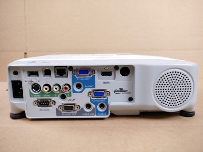 Good condition! Great picture! Tested and pulled from a working environment. There may be some minor scratches/scuffs from normal use. Whats shown in the pictures is what you will receive. ***POWER CORD INCLUDED***Item Specifics: MPN : H583AUPC : N/ABrand : EpsonModel : PowerLite 965 (H583A)Display Technology : Tri-LCDImage Aspect Ratio : 4:3Native Resolution : 1024x768Video Inputs : USB