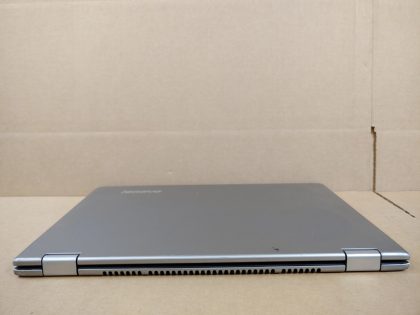 There is 2 faint pressure marks in the screen (View image 10). There is some stains from stickers on the top of the lid. Hinges seem to be tight