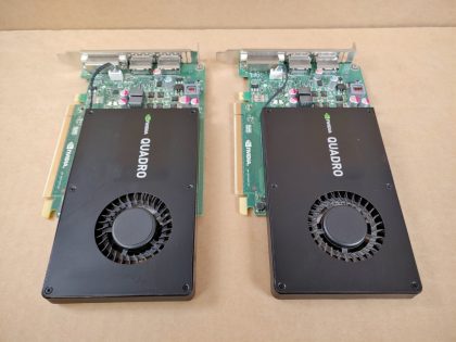 Lot of 2 - Great Condition! Tested and Pulled from a working environment! Item Specifics: MPN : Quadro K2200UPC : N/AChipset/GPU Manufacturer : NvidiaBrand : Nvidia / DellChipset/GPU Model : Quadro K2200 / GMNNCCompatible Port/Slot : PCI Express 2.0 x16APIs : DirectX 11.2