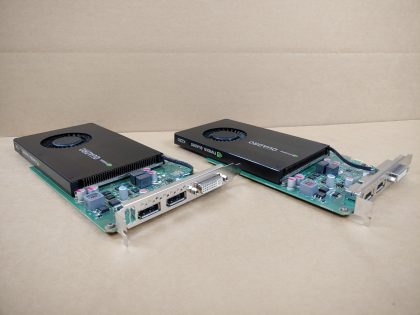 Lot of 2 - Great Condition! Tested and Pulled from a working environment! Item Specifics: MPN : Quadro K2200UPC : N/AChipset/GPU Manufacturer : NvidiaBrand : Nvidia / DellChipset/GPU Model : Quadro K2200 / GMNNCCompatible Port/Slot : PCI Express 2.0 x16APIs : DirectX 11.2