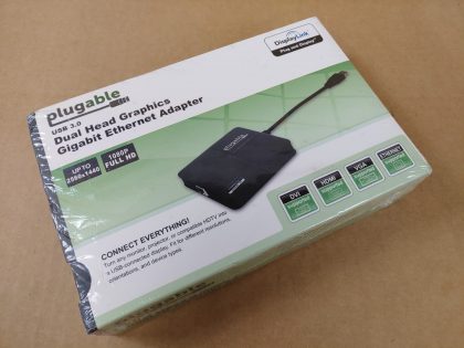 Brand NEW SEALEDItem Specifics: MPN : USB3-3900DHEUPC : 649241924623Type : DVI AdapterConnector A : USB 3.0Brand : PlugableModel : USB3-3900DHE - 1