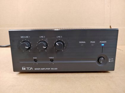 Great Condition! Tested and Working as it should!Item Specifics: MPN : BG-220UPC : N/ABrand : TOAType : Power AmplifierNumber of Channels : 3Model : BG-220Power : 20 WColor : Black - 1