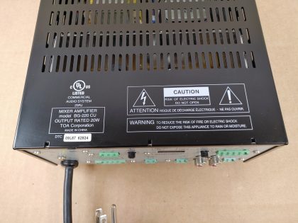 Great Condition! Tested and Working as it should!Item Specifics: MPN : BG-220UPC : N/ABrand : TOAType : Power AmplifierNumber of Channels : 3Model : BG-220Power : 20 WColor : Black - 6