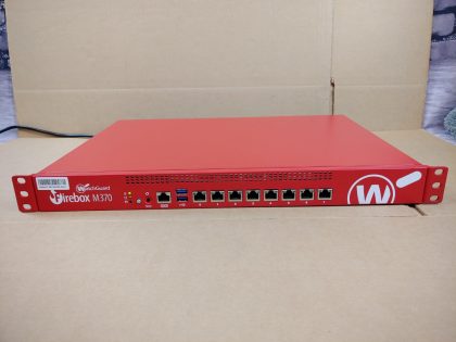 Excellent condition! Tested and Pulled from a working environment!  **NO POWER CORD INCLUDED**Item Specifics: MPN : Firebox M370UPC : N/AType : FirewallForm Factor : Rack-MountableBrand : WatchGuardModel : Firebox M370Network Connectivity : Wired-Ethernet (RJ-45)Max. Firewall Throughput : Max. VPN Throughput : Max. Simultaneous VPN Tunnels : Number of WAN Ports :  - 1