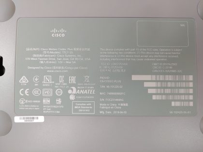 Great Condition! Tested and pulled from a working environment! **NO POWER ADAPTER INCLUDED**Item Specifics: MPN : CS-CODEC-PLUSUPC : N/AType : Video ConferencingBrand : CISCOModel : CS-CODEC-PLUS - 7