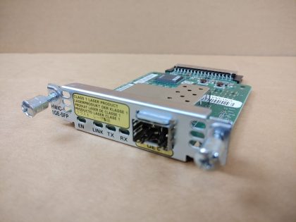 Excellent condition! Tested and pulled from  a working environment! Item Specifics: MPN : HWIC-1GE-SFPUPC : N/ABrand : CiscoFunctionality : WAN InterfaceModel : HWIC-1GE-SFPType : Interface CardNetwork Ports : SFP - 2