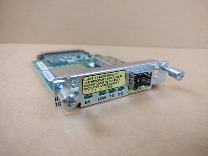 Excellent condition! Tested and pulled from  a working environment! Item Specifics: MPN : HWIC-1GE-SFPUPC : N/ABrand : CiscoFunctionality : WAN InterfaceModel : HWIC-1GE-SFPType : Interface CardNetwork Ports : SFP - 1