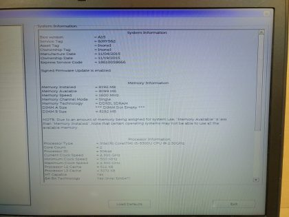 **NO OS** There is a few pressure marks in the bottom of the LCD (View image 8). There is also a tiny crack in the corner of the battery (View image 9). Boots to the BIOs. Screen is in good condition! May have a few minor cosmetic scratches/scuffs.& ;**NO POWER ADAPTER INCLUDED**  For your help