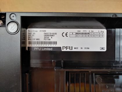 Good condition! Tested and working as it should. Pulled from a working environment! **NO POWER ADAPTER INCLUDED**Item Specifics: MPN : ScanSnap iX1500UPC : N/AType : Desktop ScannerBrand : FujitsuModel : ScanSnap iX1500Optical Resolution : 600 dpiImage Sensor : Color CIS (contact image sensor) x 2 (front/back)Connectivity : USB 3.0 - 10