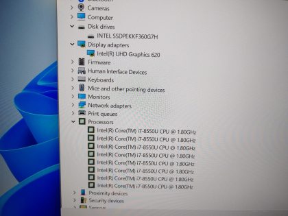 we have added actual images to this listing of the HP EliteBook you would receive. Clean install of Windows 11 Pro Operating system. May have some minor scratches/dents/scuffs. [ What is included: HP EliteBook + Power Adapter + 30-Day Warranty Included ]Item Specifics: MPN : EliteBook 840 G5UPC : N/AType : LaptopBrand : HPProduct Line : EliteBookModel : EliteBook 840 G5Operating System : Windows 11 ProScreen Size : 14-inch FHDProcessor Type : Intel Core i7-8550U 8th GenProcessor Speed : 1.80GHz / 1.99GHzGraphics Processing Type : Intel(R) UHD Graphics 620Memory : 16GBHard Drive Capacity : 360GB NVMe SSD - 3