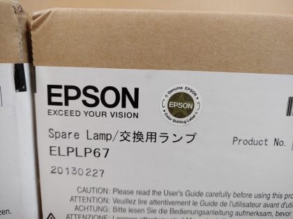 LOT of 2 - Brand NEW Sealed!Item Specifics: MPN : ELPLP67UPC : N/ABrand : EpsonType : Projector Bulb/LampCompatible Brand : EpsonModel : ELPLP67 - 2