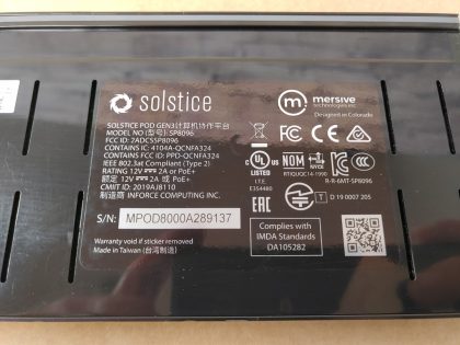 Good condition! Tested and Pulled from a working environment! May have a minor cosmetic scratch/scuff. **NO POWER ADAPTER INCLUDED**Item Specifics: MPN : SP8096 Gen3UPC : N/ABrand : Mersive SolsticeModel : SP8096 Gen3Type : Audio/Video Pod - 7