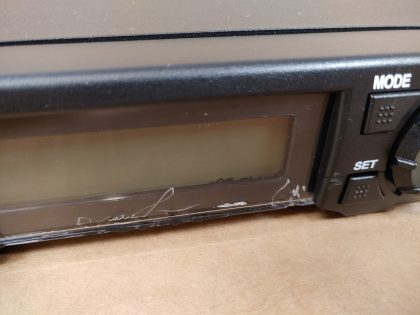 Tested and working as it should. The bottom housing under where the screen is broken off as well as the plastic around the SET button is cracked so the plastic button will fall off. Looks like the bottom of the screen is slighty damaged. **NO POWER ADAPTER INCLUDED** Item Specifics: MPN : ULXP4UPC : N/ABrand : SHUREType : Microphone ReceiverModel : ULXP4Connectivity : WirelessMicrophone Form Factor : Microphone Receiver - 4