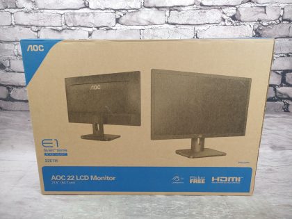 NEW OPEN BOX!!Item Specifics: MPN : 22E1HUPC : 685417719488Screen Size : 21.5-inchAspect Ratio : 16:9Brand : AOCModel : 22E1HDisplay Type : LCDMax. Resolution : 1920x1080Contrast Ratio : 1000:1Type : MonitorResponse Time : 2 msVideo Inputs : HDMI StandardFeatures : Flat Screen - 1