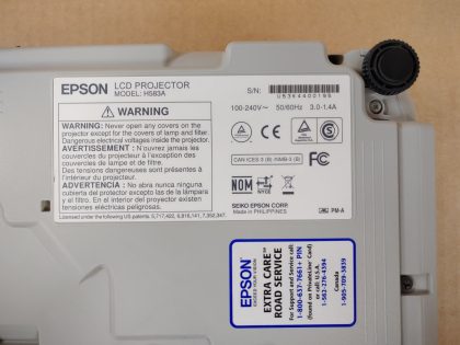 Good condition! Great picture! Tested and pulled from a working environment. There may be some minor scratches/scuffs from normal use. Whats shown in the pictures is what you will receive. ***POWER CORD INCLUDED***Item Specifics: MPN : H583AUPC : N/ABrand : EpsonModel : PowerLite 965 (H583A)Display Technology : Tri-LCDImage Aspect Ratio : 4:3Native Resolution : 1024x768Video Inputs : USB