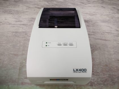 Good Condition! Tested and pulled from a working environment! **NO INK CARTRIDGE OR POWER ADAPTER INCLUDED** Whats pictured is what you'll receive!Item Specifics: MPN : LX400UPC : N/ATechnology : InkjetPrinter Type : Label PrinterOutput Type : ColorBrand : PrimeraModel : LX400Product Line : LX400Input Type : ColorType : Label PrinterConnectivity : USB 2.0Maximum Resolution : 4800 x 1200 DPI - 2