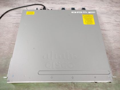 The one fan clip is sort of bent but is fully working as it should (View image 7).Overall Good Condition! Tested and pulled from a working environment! May have a minor cosmetic scratch/scuffs from normal use. **NO POWER CORD INCLUDED**Item Specifics: MPN : WS-C3850-24P-SUPC : N/AType : Network SwitchForm Factor : Rack-MountableBrand : CiscoModel : WS-C3850-24P-SEthernet Technology : Gigabit Ethernet (1000-Mbit/s)Number of LAN Ports : 24 - 4