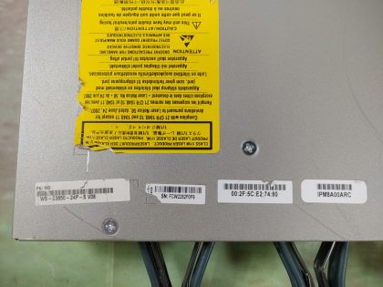 The one fan clip is sort of bent but is fully working as it should (View image 7).Overall Good Condition! Tested and pulled from a working environment! May have a minor cosmetic scratch/scuffs from normal use. **NO POWER CORD INCLUDED**Item Specifics: MPN : WS-C3850-24P-SUPC : N/AType : Network SwitchForm Factor : Rack-MountableBrand : CiscoModel : WS-C3850-24P-SEthernet Technology : Gigabit Ethernet (1000-Mbit/s)Number of LAN Ports : 24 - 8