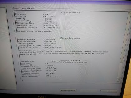 we have added actual images to this listing of the Dell Latitude you would receive. **NO POWER ADAPTER / NO SSD or HDD/ NO OS/ NO BATTERY or CABLE INSTALLED**Item Specifics: MPN : Latitude 7390 2-in-1UPC : N/AType : LaptopBrand : DellProduct Line : LatitudeModel : Latitude 7390 2-in-1Operating System : N/AScreen Size : 13.3-inch TouchscreenProcessor Type : Intel Core i7-8650U 8th GenProcessor Speed : 1.90GHzGraphics Processing Type : Intel(R) Kabylake GraphicsMemory : 16GBHard Drive Capacity : N/A - 5