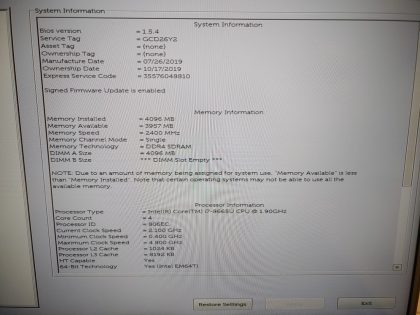 Tested and Working as it should. Boots to the BIOs. May have a few minor cosmetic scratches/scuffs. For your help
