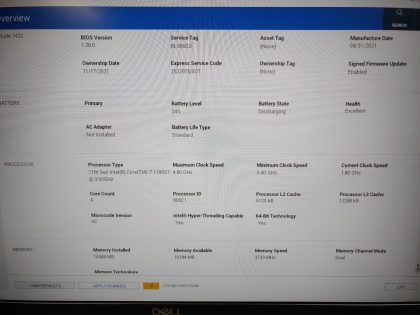 we have added actual images to this listing of the Dell Latitude you would receive. **NO POWER ADAPTER / NO SSD or HDD/ NO OS**Item Specifics: MPN : Latitude 7420UPC : N/AType : LaptopBrand : DellProduct Line : LatitudeModel : Latitude 7420Operating System : N/AScreen Size : 14-inch FHD TouchscreenProcessor Type : Intel Core i7-1185G7 11th GenProcessor Speed : 1.80GHzGraphics Processing Type : Intel(R) Iris(R) Xe GraphicsMemory : 16GBHard Drive Capacity : N/A - 5
